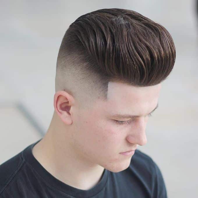 Pompadour Mid fade haircuts