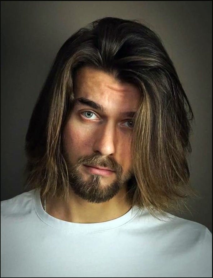 Air Dry Texture Long Hairstyles for men