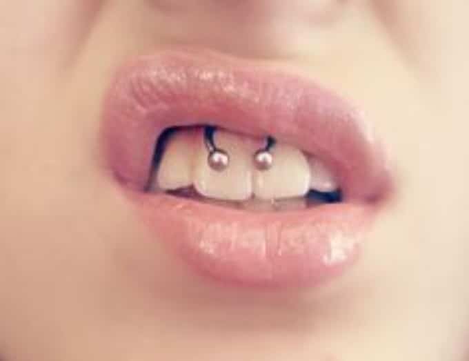 smiley piercing lip piercing