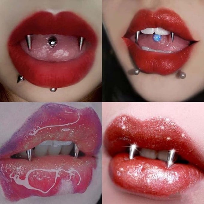 vampire piercing