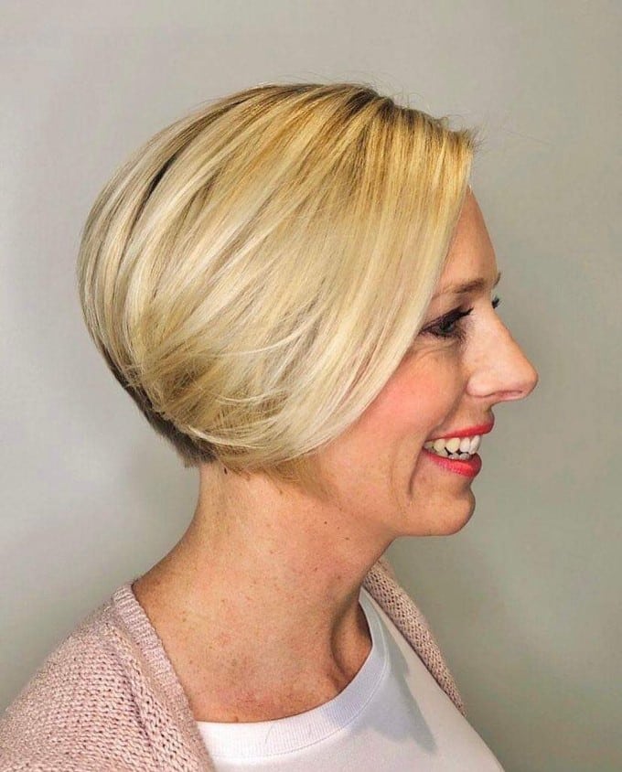 Super Short Layered Bob Haircuts with Accurate Edges