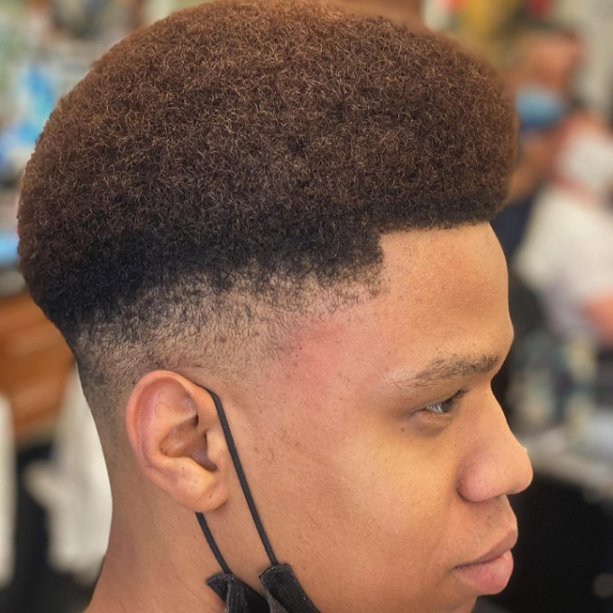 High taper fade Afro