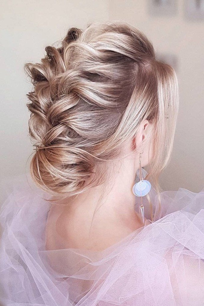 Geometric Updo with Twisted Sections