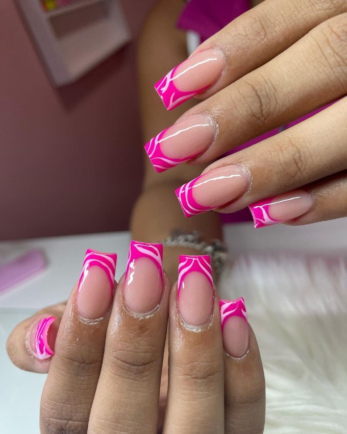 Neon Pink Tips