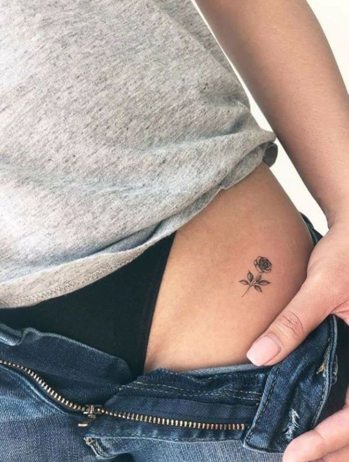 Simple Upper Leg Tattoos