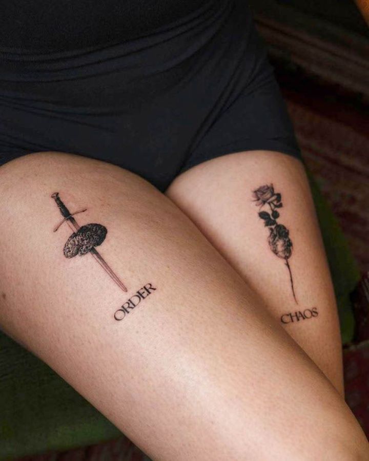 Small Thigh Tattoos For Women