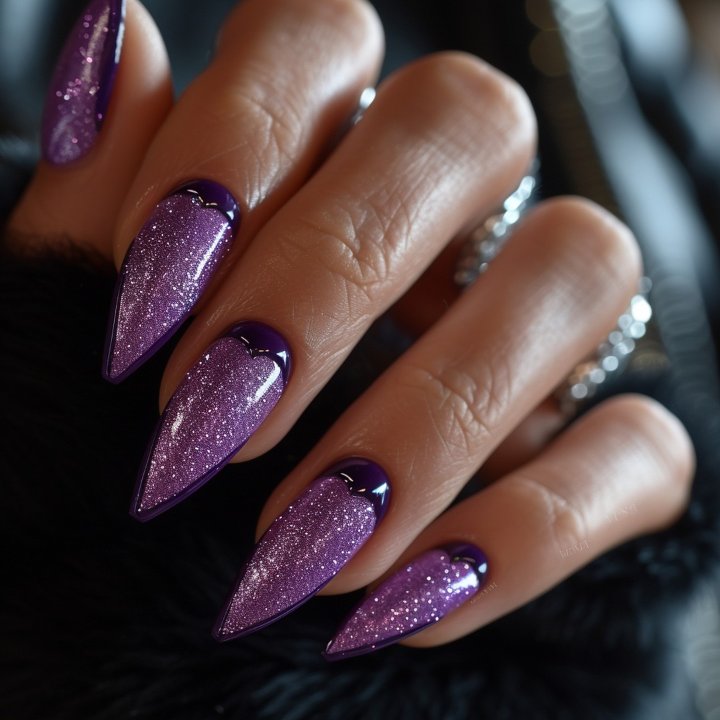 Light Purple Gel Nail Designs