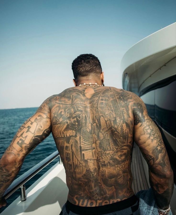 Odell Beckham Jr Back Tattoo