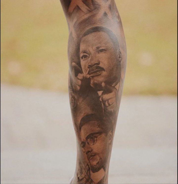 Odell Beckham Jr Leg Tattoo